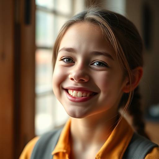 Portrett av fornøyd student